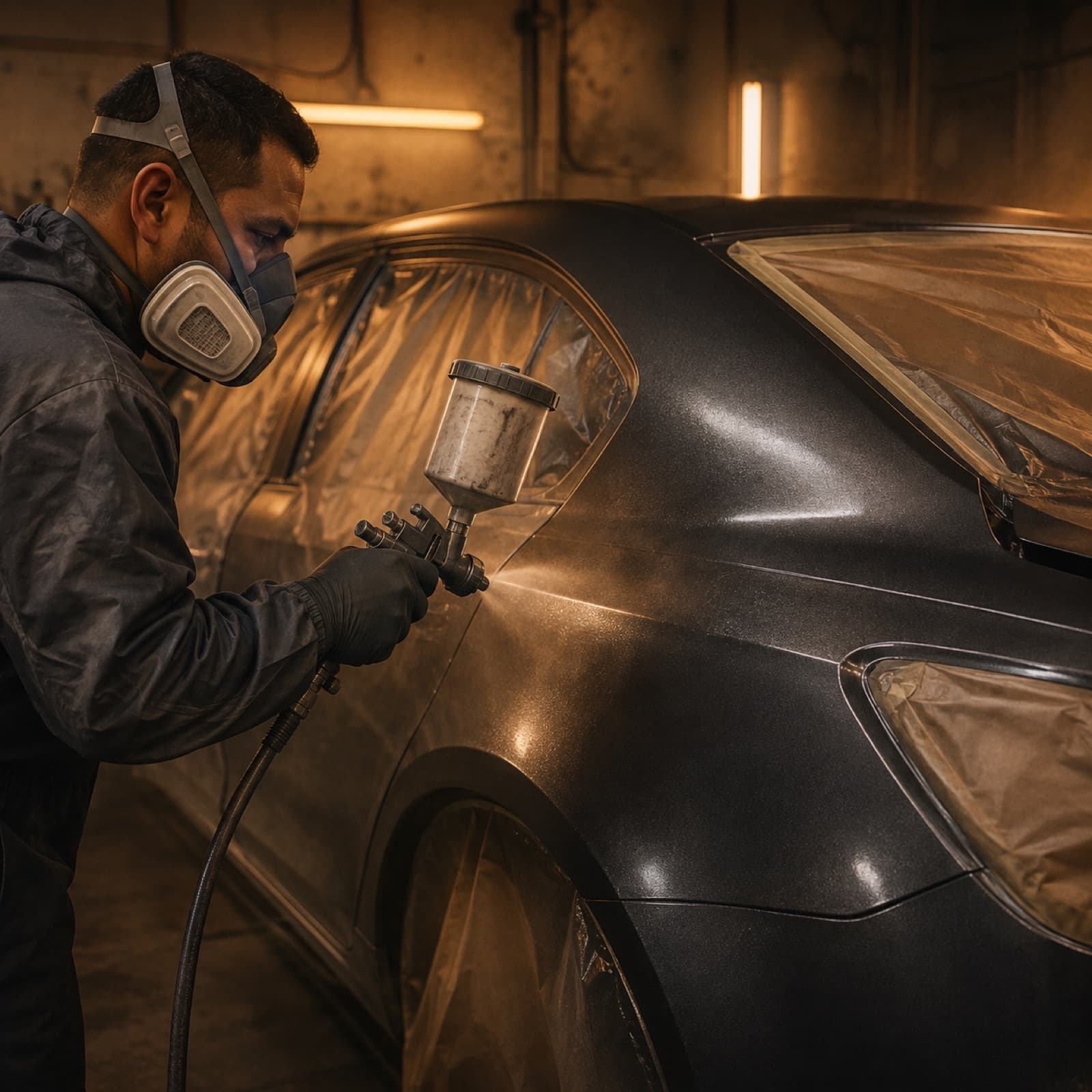 Pintura automotiva de padrão premium